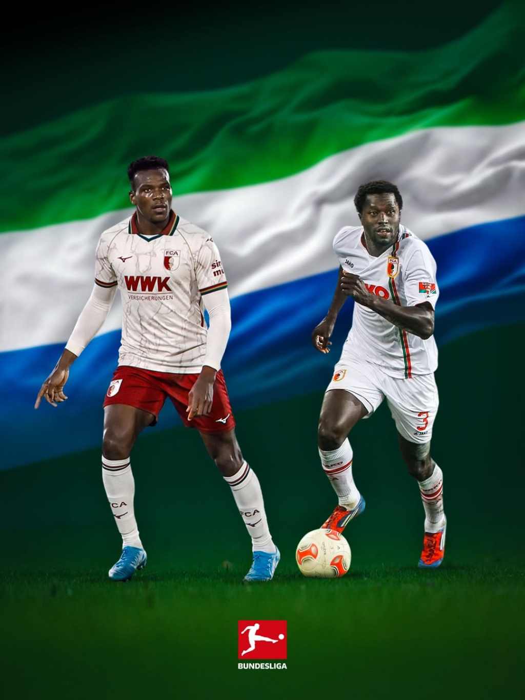 Gibril Sankoh Welcomes Juma Bah to FC Augsburg, Continuing Sierra Leone’s Bundesliga&nbsp;Legacy
